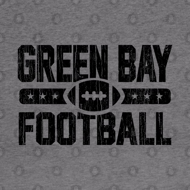 Green Bay Football // Black by Throbpeg